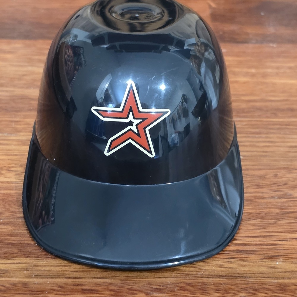 HOUSTON ASTROS Black 7" Mini Plastic Batting Helmet baseball USA